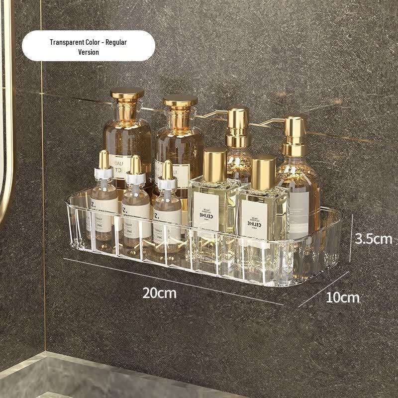 LIEI Punch-Free Bathroom Wall Storage Shelf
