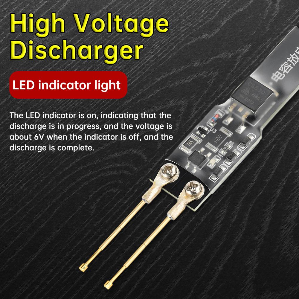 1000UF Capacitor Discharge Pen Switch Power Supply Repair Discharge Protection Tool With LED AC8-450V/DC 10-650V
