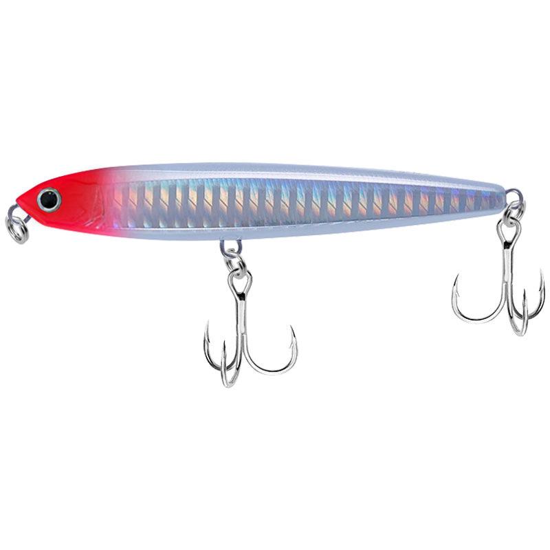 Sinking Pencil Ghost Fly Lure with Blood Groove Hooks - Hard Artificial Plastic Bait
