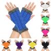 Autumn Winter Plus Velvet Thick Knit Woolen Gloves: Cozy, Warm & Fashionable Arm Warmers