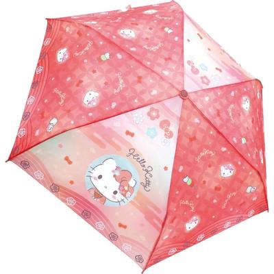 Hello Kitty Folding Umbrella, 53cm, Hand-Open, Japanese Pattern, Sanrio, Cute