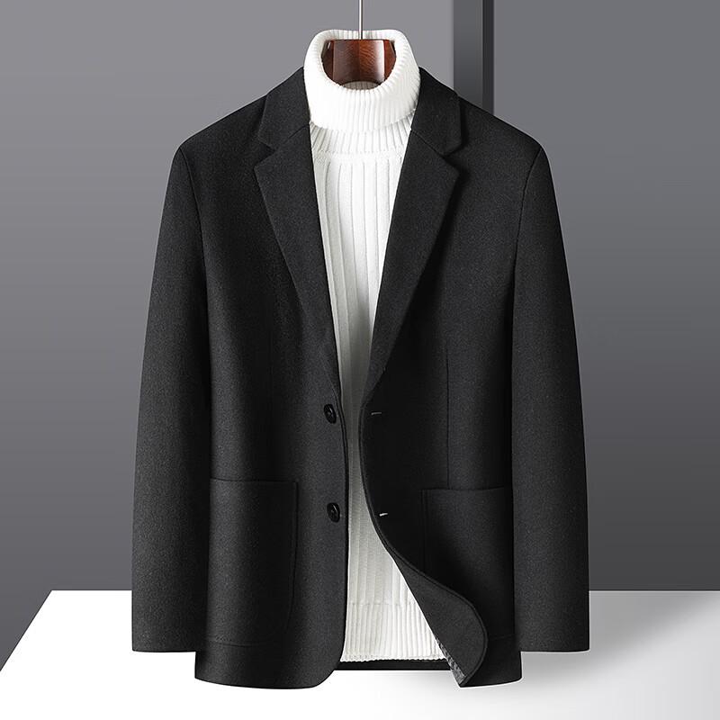 Firstview Men s Business Casual Notched Lapel Suit Jacket FC1023 3XL чёрный