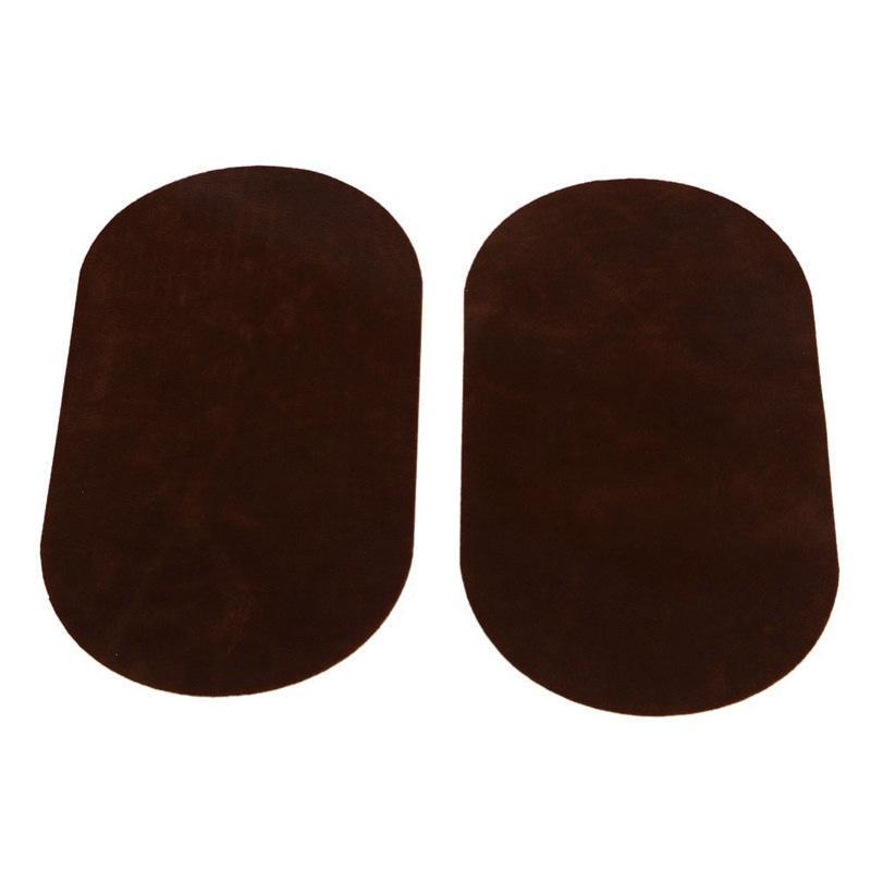 DIY Sewing Applique Iron on Oval Suede Leather Repair Sewing Elbow Knee DIY Clothing uygun