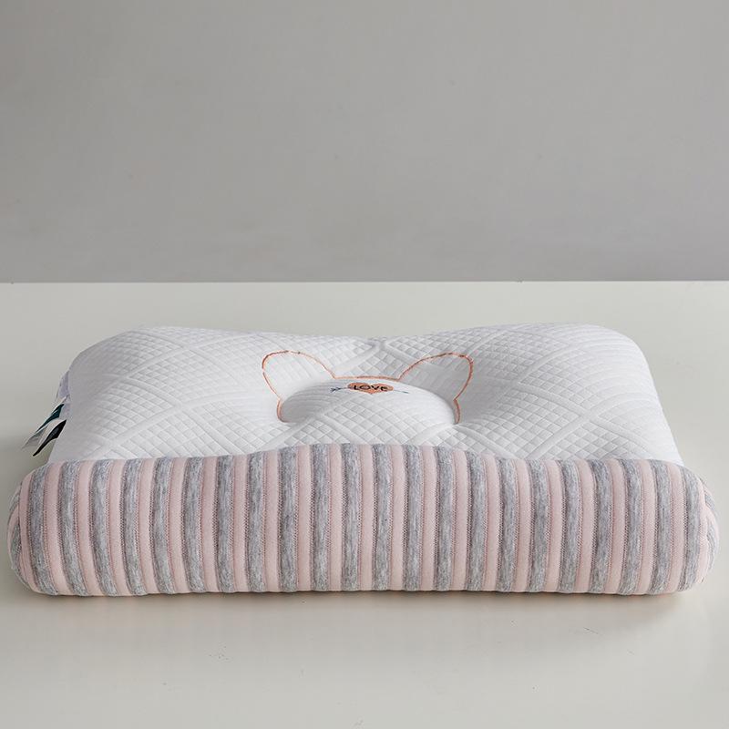 7A Antibacterial Anti-Slip Neck Protection Pillow Core - Sleep Aid for Students and Adults, Home Use, Non-Deforming, Pair Pack