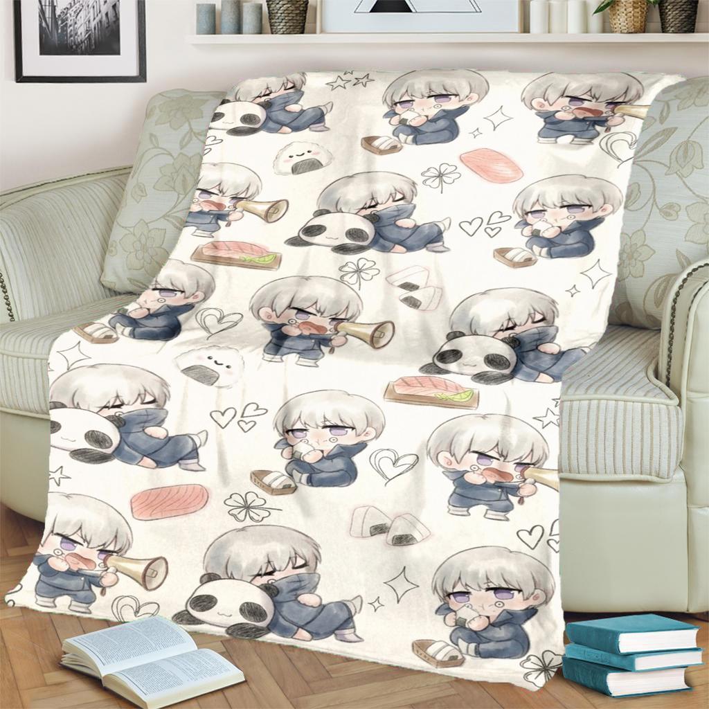 Jujutsu Kaisen Comfortable Blanket Warm Flannel for Bedrooms, Sofas, Beds, Chairs, Picnics, Travel