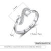 Customized Finger Ring Elegant Jewelry Engrave 2 Names Water Drop Shape Women With Modish Stylish Rings Giveaway Present Girlfriendri103855Elegant