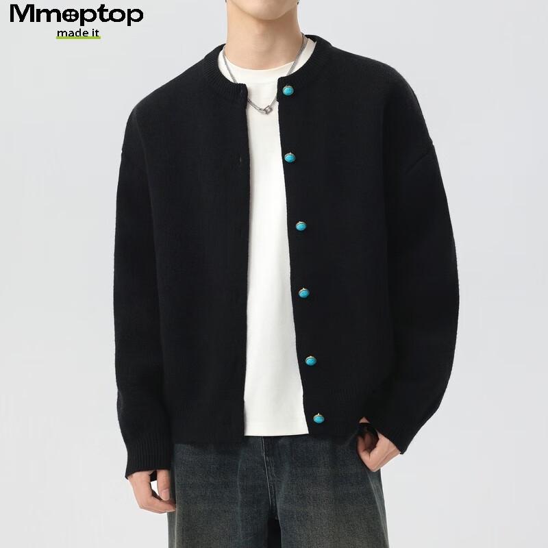 MMOPTOP Men's Japanese Style Warm Knit Cardigan