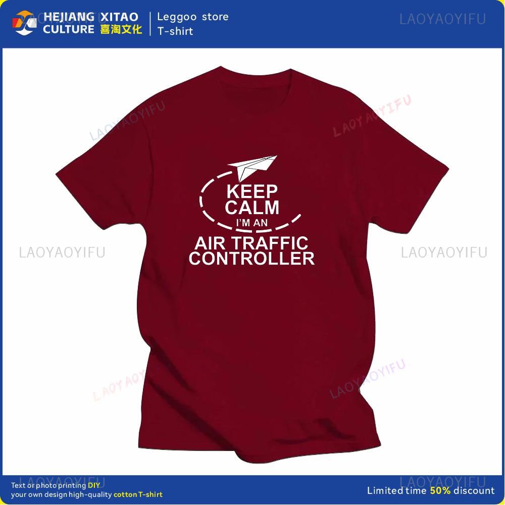 Air Traffic Controller Graphic Printing Fashion Street Wear Casual Trend Summer Men and Women Universal Shortsleeved Tshirt