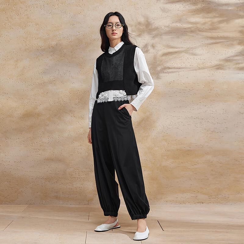 Women's High-Waist Tapered Suit Pants