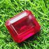 76.40 Ct Heated Ceylon Red Ruby Emerald Cut Faceted Loose Gemstone