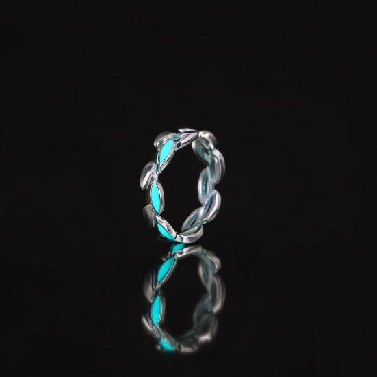 Luminous Star Ring, Hollow Rattan Design Adjustable Opening Ring, Glow in Dark Finger Band for Jewelry Gift
