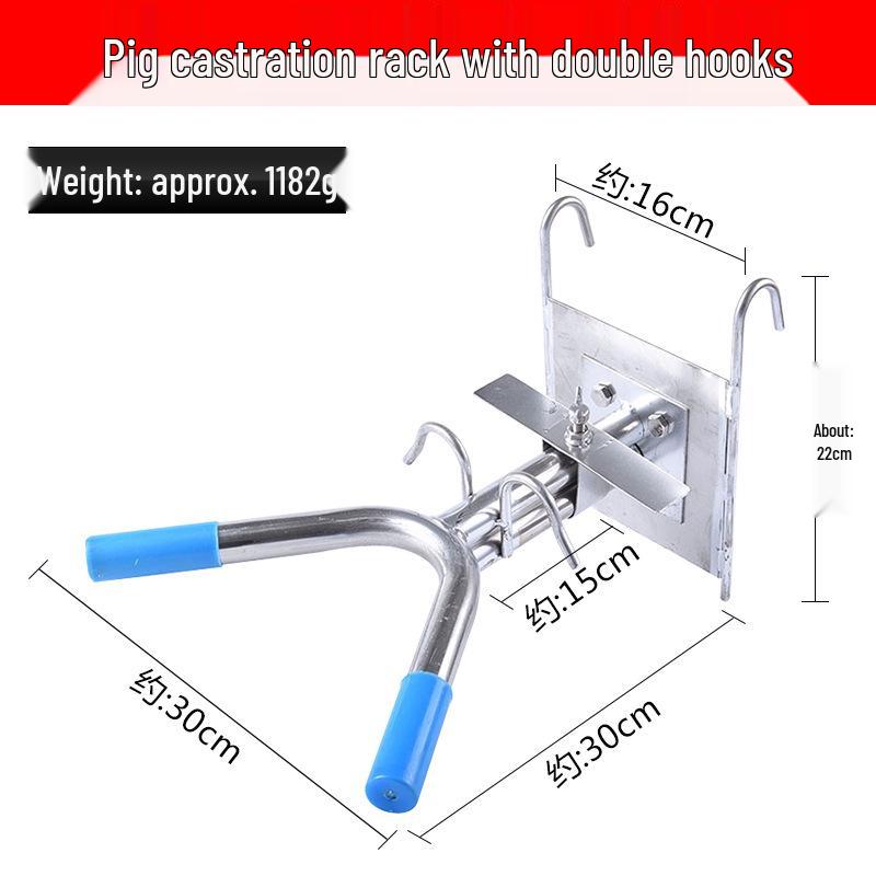 Piglet Castration Rack: Stainless Steel Suspension Table for Secure Pig Fixation During Castration