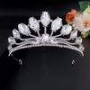 European Style Wedding Rhinestone Hair Accessories Crown Baroque Aristocratic Style Luxury Festival Bride Large Crown