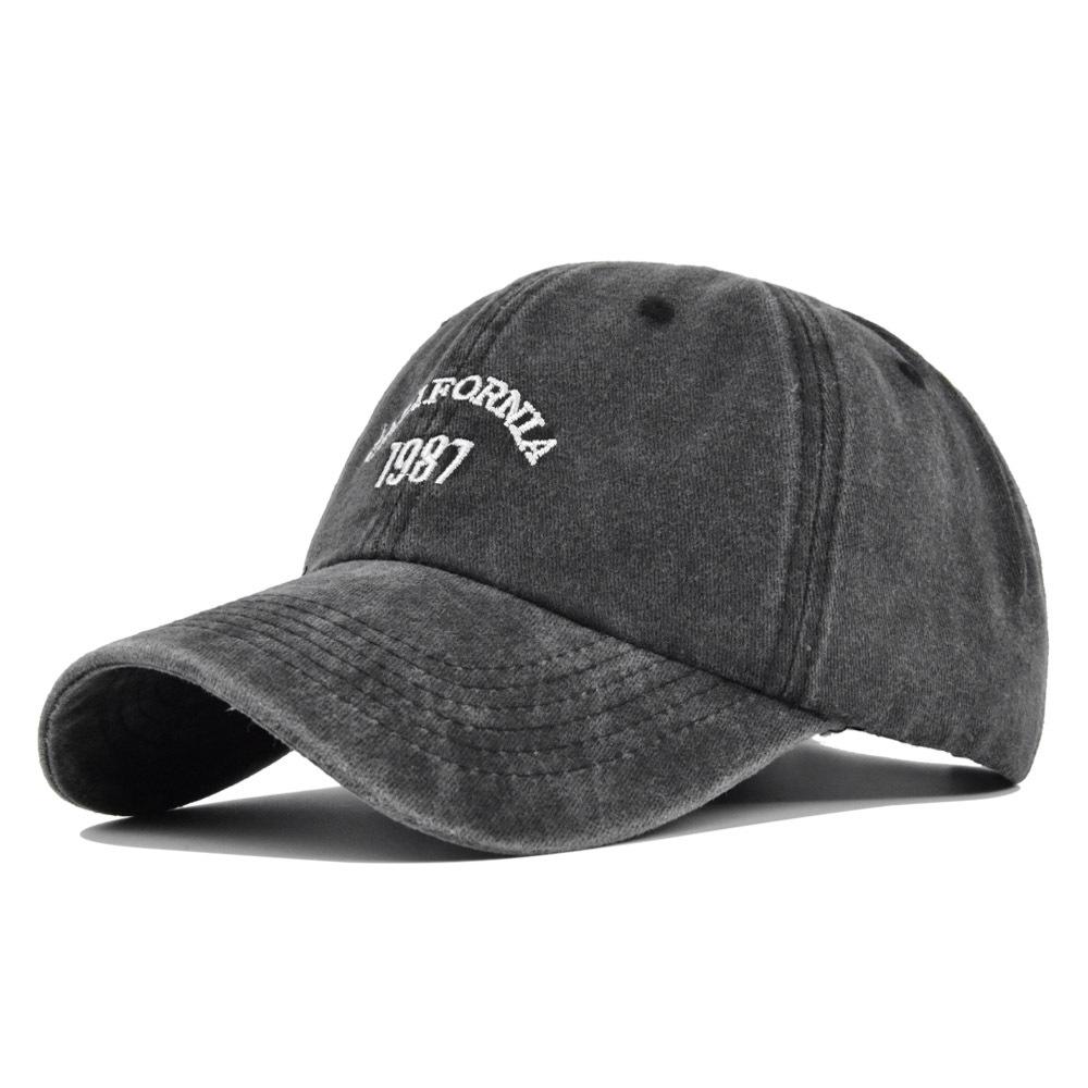 Baseball Vintage Cap Embroidered Cap Washed To Make Old Sun Hat Curved Hat Brim