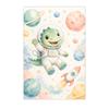 Nursery Wall Art Space Astronaut Animal Poster Print Canvas Painting Moon Planet Rocket Baby Room Wall Decor