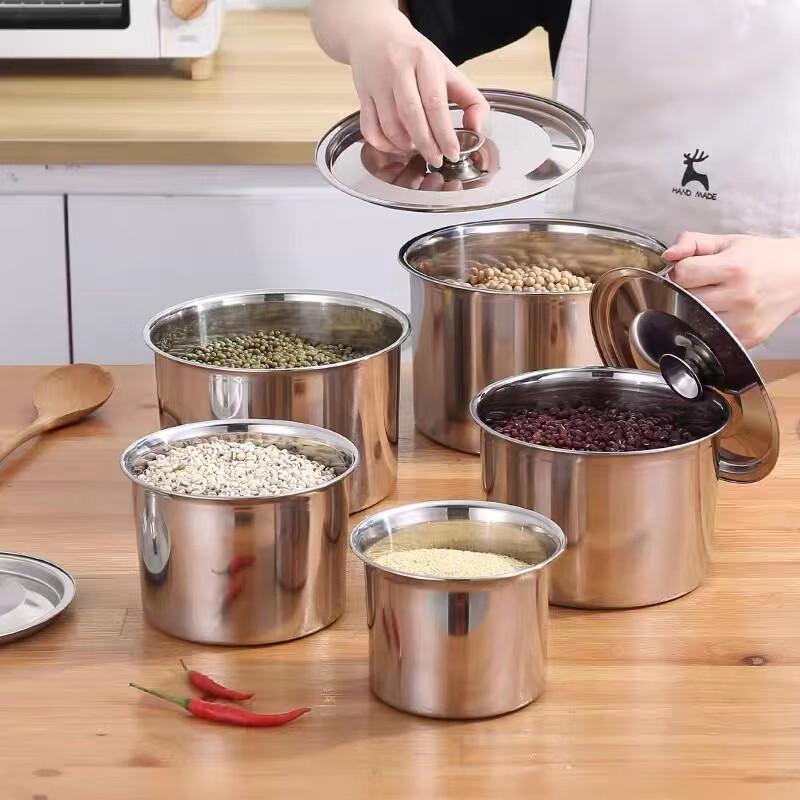 Kommerzielles Gewürzglas aus Edelstahl 304 mit Deckel