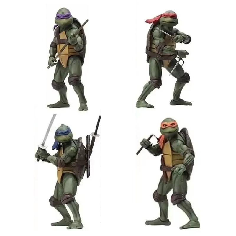 NECA Teenage Mutant Ninja Turtles TMNT Action Figure Film Edition Movable Movies Model Turtle Ninja Anime Toy Ornament Kid Gifts