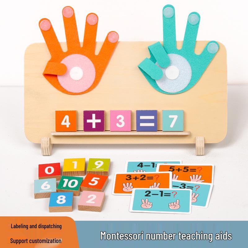 Montessori Early Education Counting Toy for Kids Ages 1-3: Math Addition & Subtraction Aid