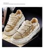 Herren Distressed Denim Canvas German Trainer Dad Shoes - Trendiger Casual Sportstil