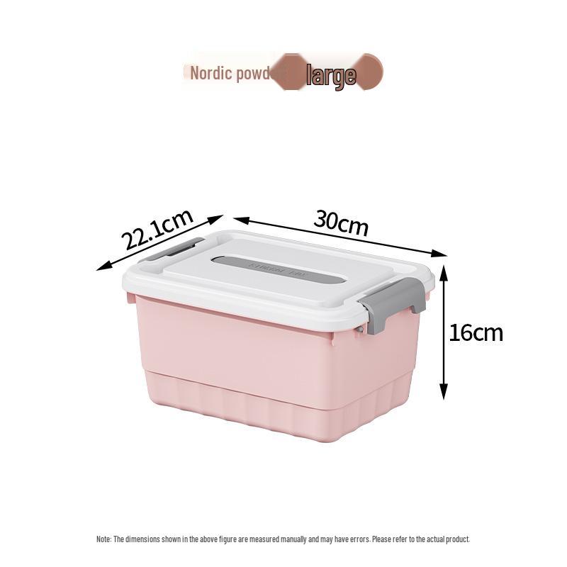 Extra Large Plastic Storage Box with Lid for Clothes, Toys, and Snacks