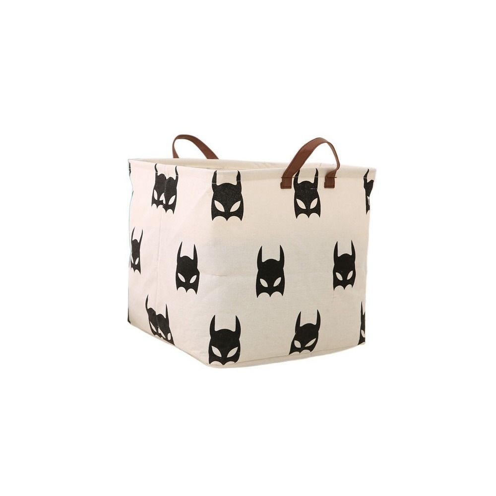 Wäschekorb aus Baumwolle und Leinen mit großer Kapazität, süßer Druck, Kleinigkeiten, Wäschekorb für den Schreibtisch