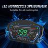 12000 RPM Motorcycle LED Speedometer KMH MPH Odometer Tachometer Fuel Level Temp Gauge Moto Accessories For Honda For Kawasaki