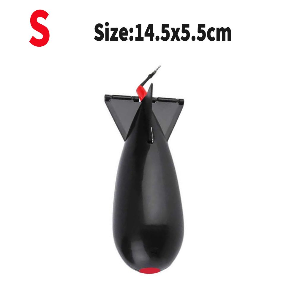 1-5PCS Carp Fishing Rockets Feeders 14.5cm 19cm Bomb Float Bait Lure Holder Container Spomb Pellet Feeders Position Fishing Tool