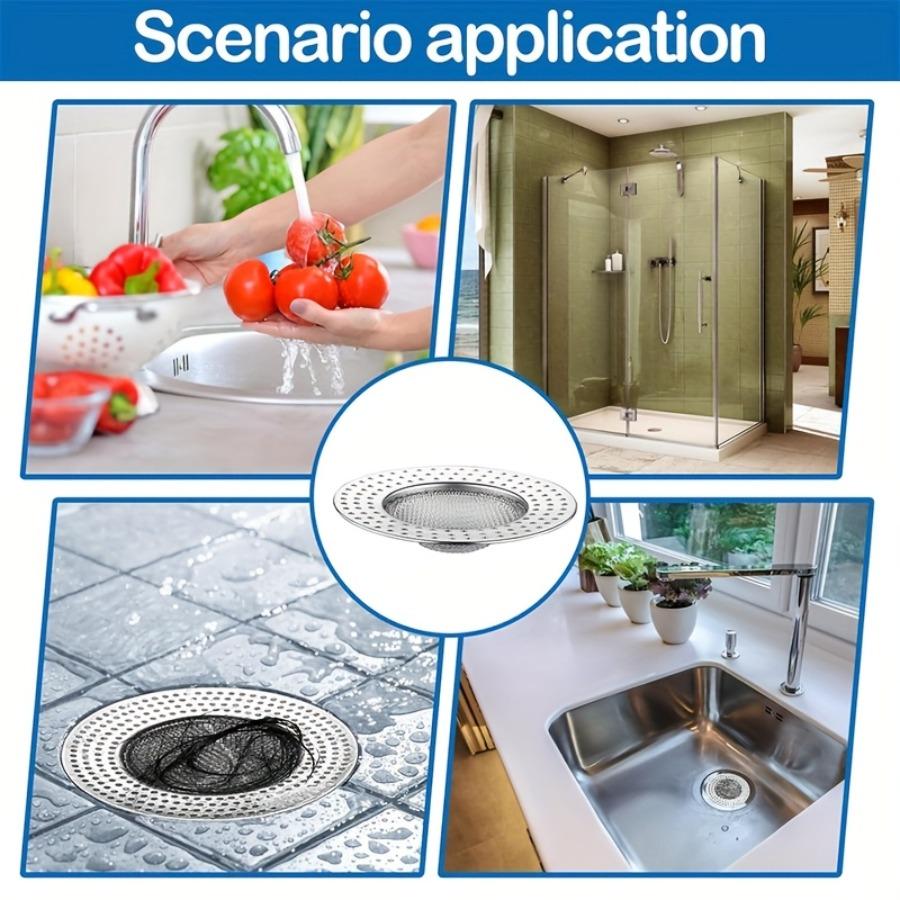 1pc Heavy-duty Cast Iron Mesh Filters – Ideal for Use in Showers, Bathtubs, Sinks, and for Collecting Hair.
