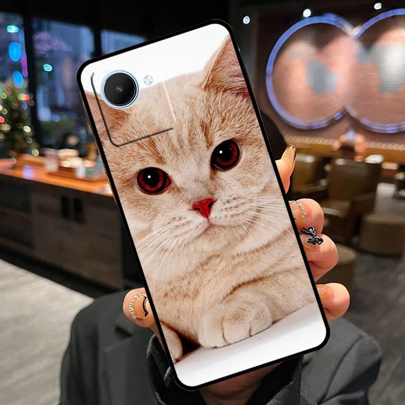 British Shorthair Cat Case For Realme 11 Pro Plus 15 14 13 12 GT7 Pro GT6 C55 C51 C53 C35 C33 C61 C65 C67 C71 C75