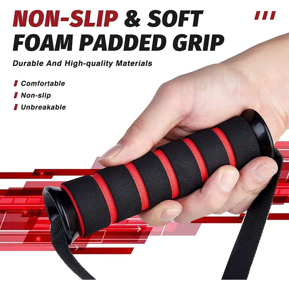 Foam Handle D-Ring Metal Gym Handles Grip D-Ring Pull Rope Handle Handle with Hook Indoor Sports