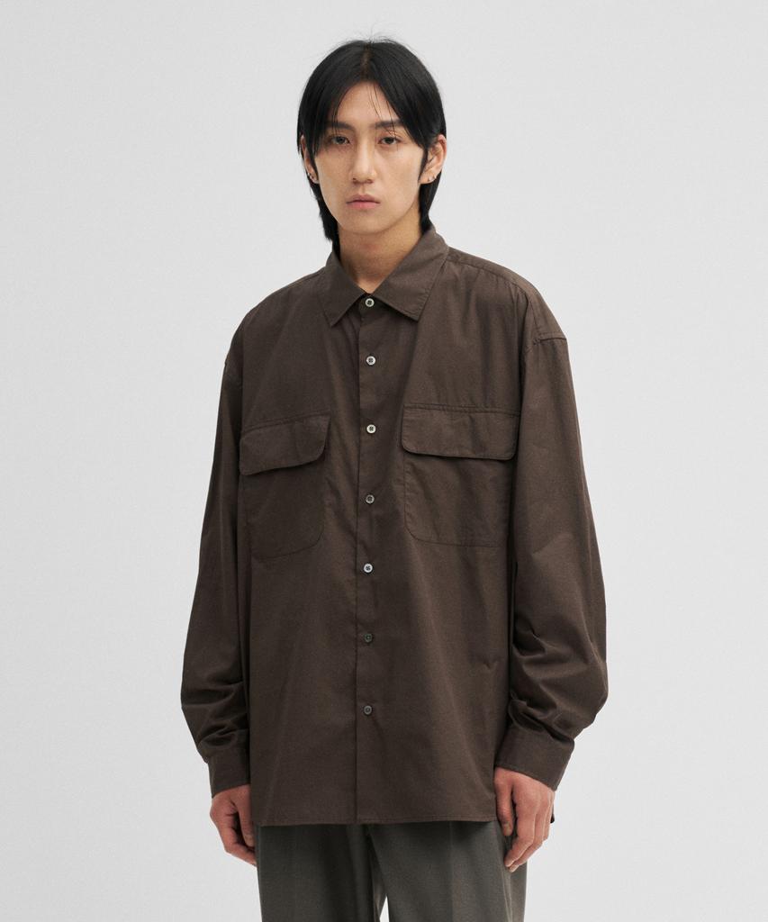 ANOTHER OFFICE Volume Shirt (Mild Brown)
