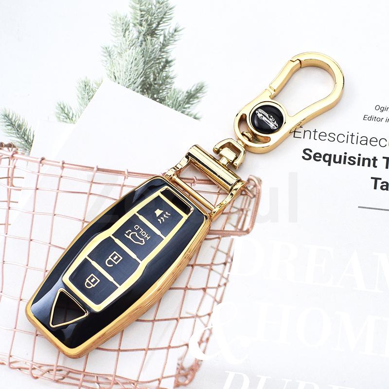3/4 Botton Tpu Car Key Case Cover For Mitsubishi Outlander Auto Smart Remote Shell Fob Holder Keyless Protector Accessories