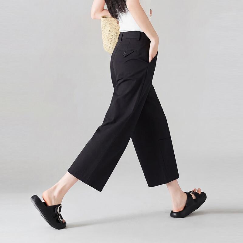 Women s High-Waisted Loose Straight-Leg Casual Pants L