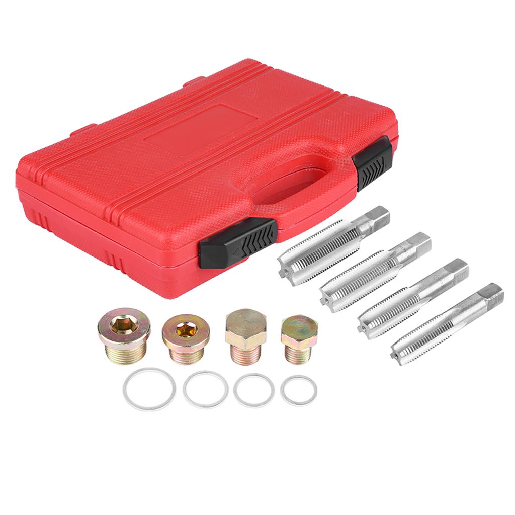 64Pcs Oil Pan Thread Repair Kit Sump Gearbox Drain Plug Tool Set M13 M15 M17 M20