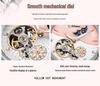 Genuine Automatic Mechanical Waterproof Watch for Women - Trendy Multi-Functional with Day, Date, Month, Year, and Starry Design.