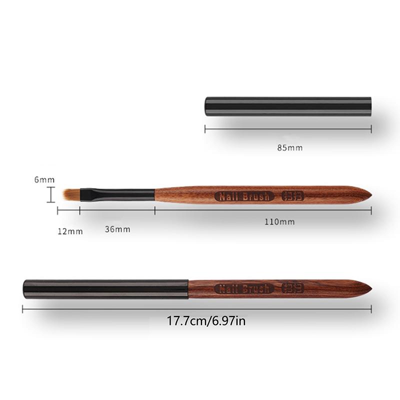 UV Gel Nagelpinsel Gemischter Farbverlauf Stift DIY Malstift Maniküre Holz Zeichenpinsel für Nail Art Design Nägel Tip Display