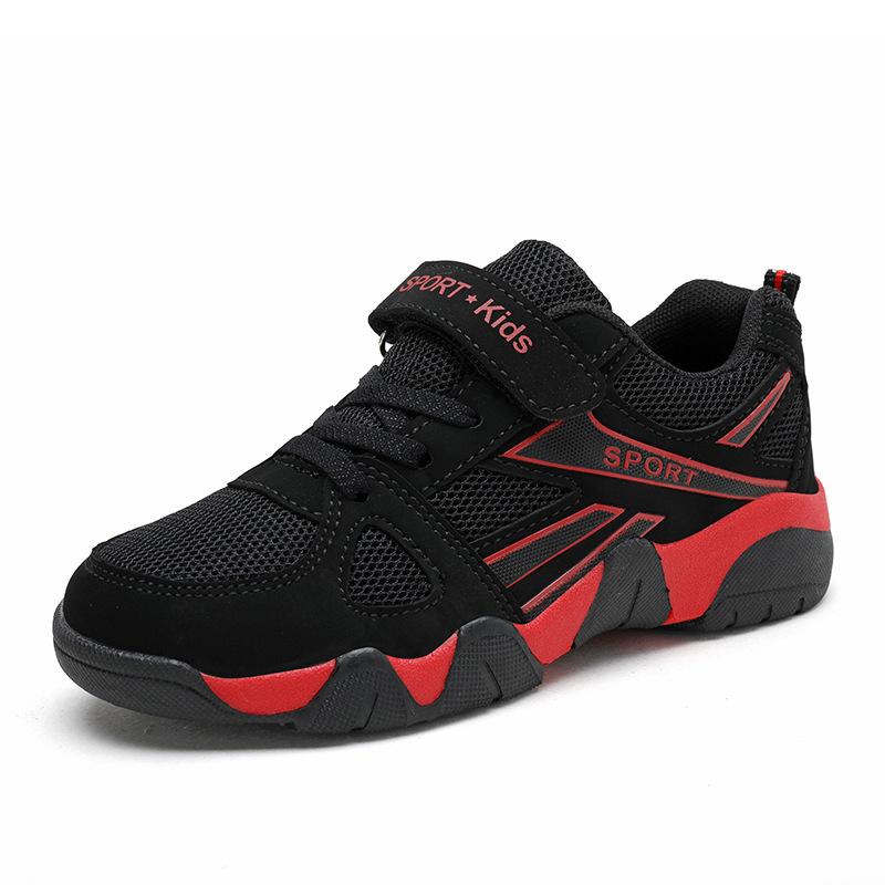 Boys Shoes 6-12 Years Old Children's Sports Shoes Spring and Autumn Breathable Wear-resistant Non-slip Middle and Older Children's Running Tide Shoes