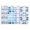 New Cat Eye No-Baking Gel Nail Stickers 3D Hot Stamping Ombre Shining Starry Sky NO UV Nail Stickers