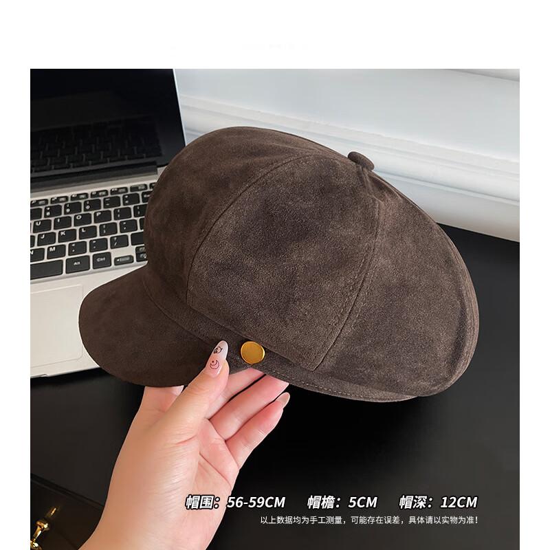 Женская восьмиугольная кепка-газетчик