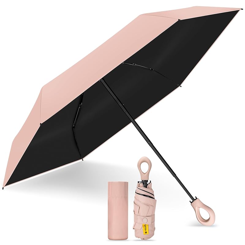 

NINEMAX folding umbrella parasol super lightweight 6 bones compact small size UV cut UV blocking shading heat shield For both rain and shine