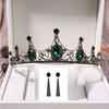 Black Baroque Crown Tiara Bride Eighteen Female Bar Mitzvah Birthday Princess Crown