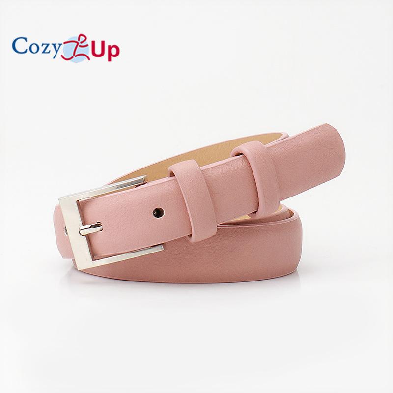 

Женские двухсторонние повседневные ремни «два в одном» для джинсов, брюк и платьев 103x2.4cm розовый