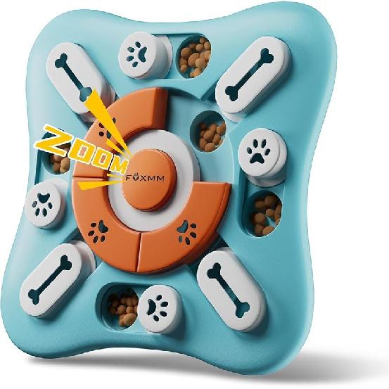 Interactive Dog Treat Puzzle Toys for IQ Training & Mental Stimulating,Fun Slow Feeder,Large Medium Small Dogs Enrichment Toys with Squeak Design