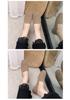 Women's Plus Size Knitted Loafers - Square Toe Flat Shoes for Spring/Autumn