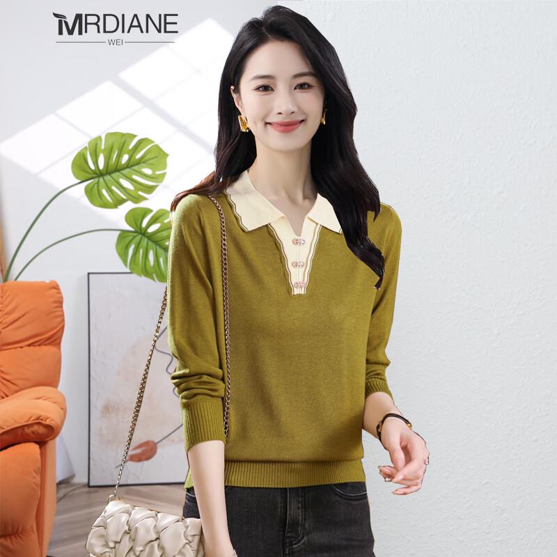 

Mrdiane Wei Women s Faux Two-Piece Knit Sweater One Size