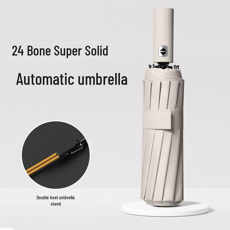 

Large Dual-Use Sun and Rain Umbrella for Two, Anti-UV Protection, Automatic Folding, Suitable for Men and Women. Folding Business Umbrella Series