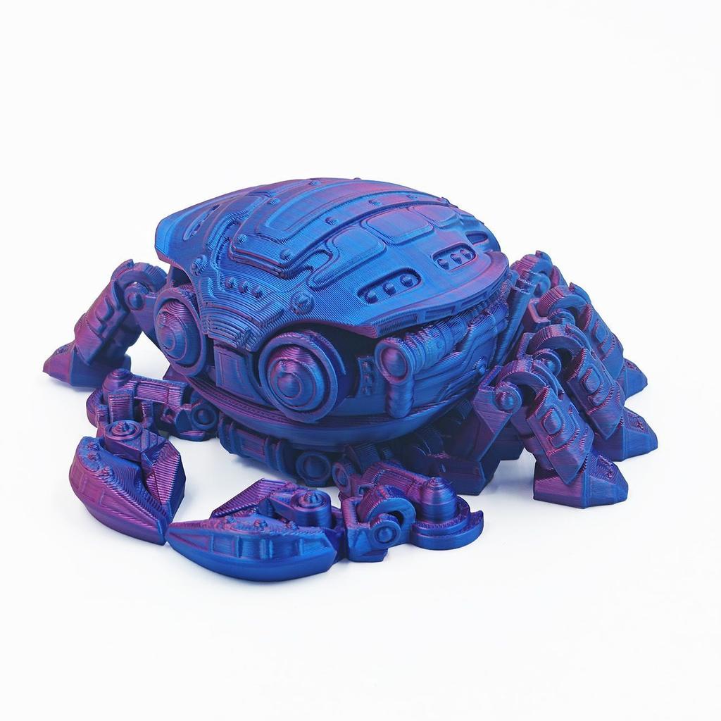 14CM 3D Printed Mechanical Crab Model Movable Joints Novelty Desk Decor Anti Stress Toy Miniature Collectible Birthday Gift