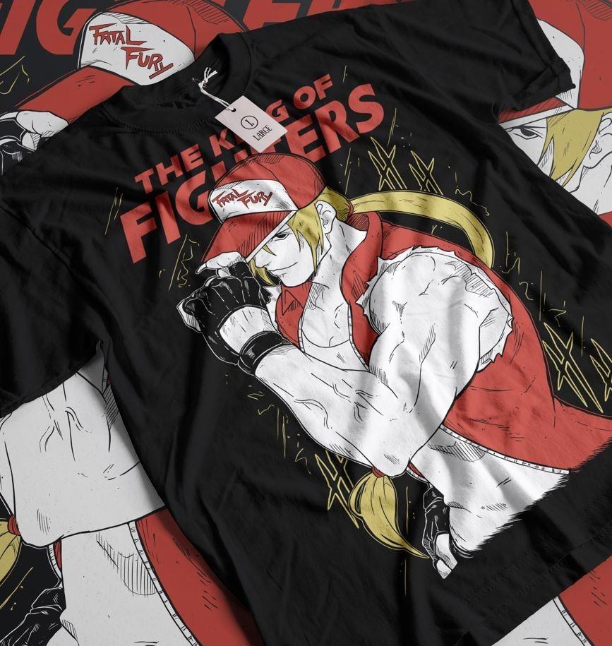 King Of Fighters TShirt Terry Bogard Fatal Fury Kf3 Anime Gift Shirt All Size