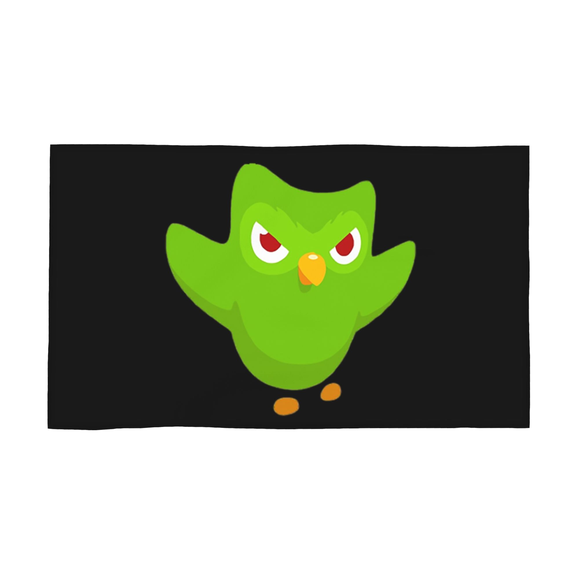 

Duolingo Owl Duo Soft Face Towel Quick Dry Pool Bath Cotton Towels Breathable W30*H60(CM)
