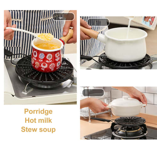 Stainless Steel Plate Heat Diffuser, Fast Even Induction Plate, Heating, Isolates Direct Flame, Heat Storage, Anti-burn, Gas Stove, Heat Diffuser, Coo